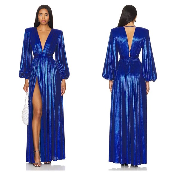 Bronx and Banco Zoe Gown in Cobalt Size XS - Picture 1 of 16